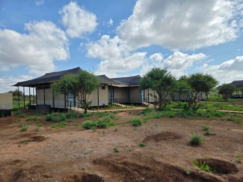 a tented camp in Amboseli