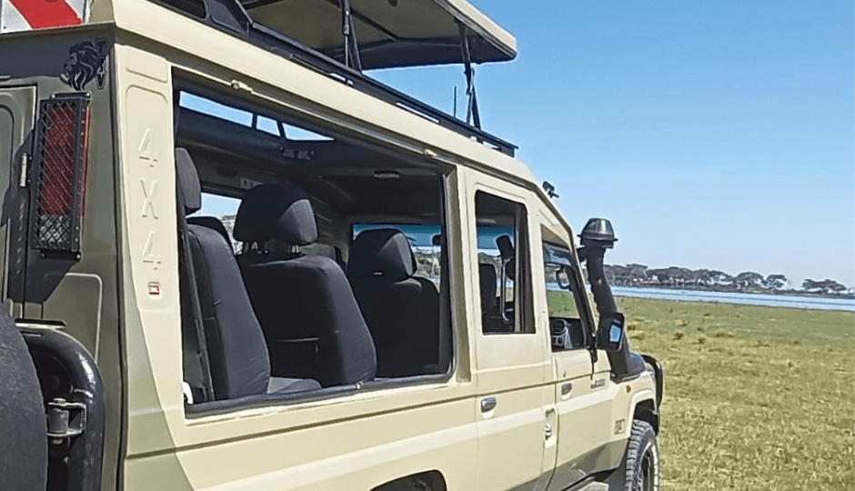 open sided safari jeep
