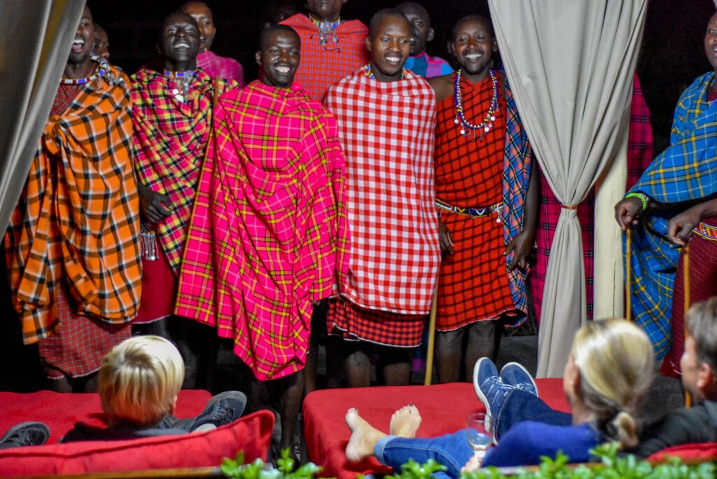 masai cultural dance at Zebra Plains Mara